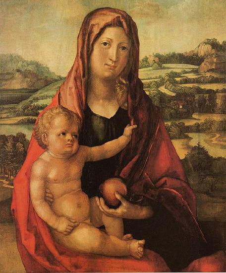 Albrecht Durer Maria mit Kind vor einer Landschaft